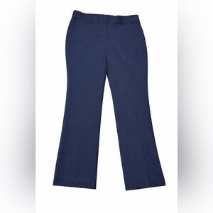 Ann Taylor Signature Straight Dress Pants Navy Blue 12 Petite